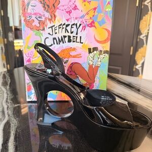 Jeffrey Campbell Black Cutout Heels